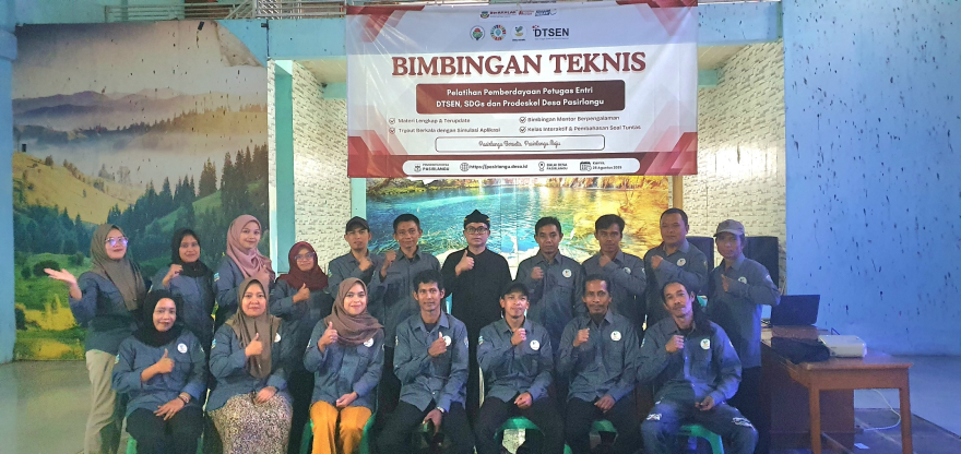 Suksesnya Pembentukan dan Pelatihan Petugas Entri/Pemutakhiran DTSEN & SDGs Desa Pasirlangu