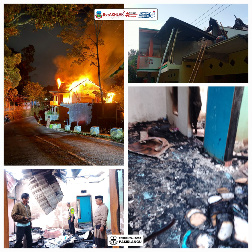 Laporan Kejadian Kebakaran di Desa Pasirlangu